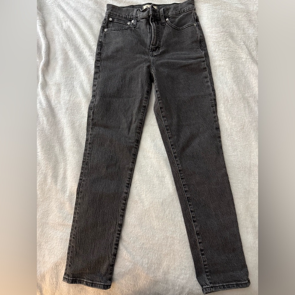 Madewell The Perfect Vintage Jean Womens Size 25 Black Denim Jeans